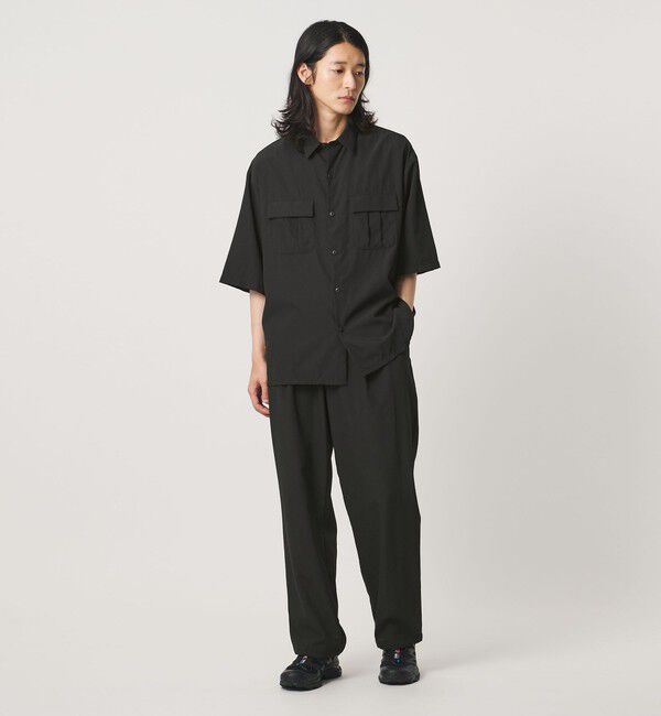 UNITED ARROWS「DotAir ドットエア ヘムコード ２プリーツ パンツ 吸水速乾 タテストレッチ」|スラックス|