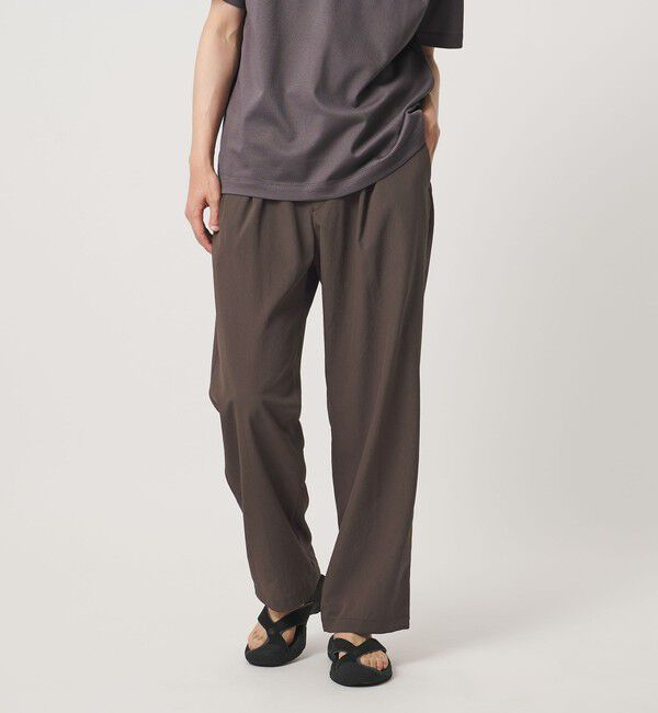 UNITED ARROWS「DotAir ドットエア ヘムコード ２プリーツ パンツ 吸水速乾 タテストレッチ」|スラックス|