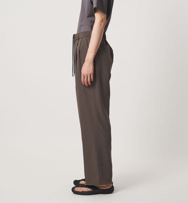 UNITED ARROWS「DotAir ドットエア ヘムコード ２プリーツ パンツ 吸水速乾 タテストレッチ」|スラックス|