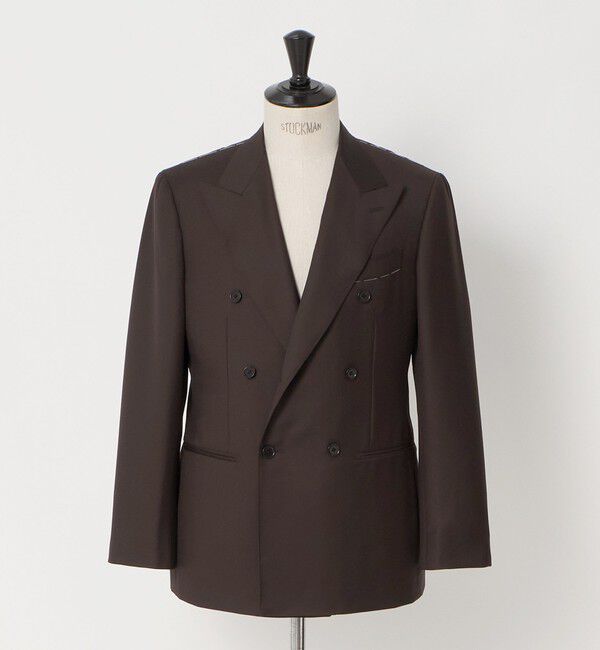 UNITED ARROWS「ブラウン シャークスキン ダブル 6ボタン スーツ MCーMODEL」|スーツ|