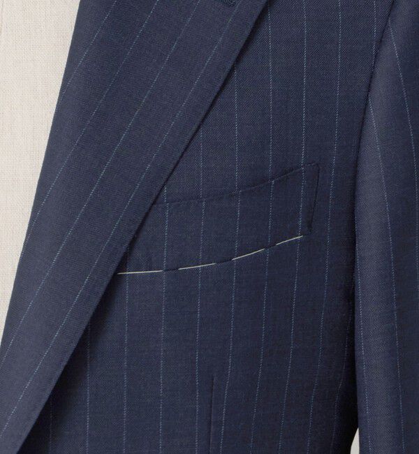 UNITED ARROWS「シャークスキン ストライプ シングル 3ボタン スーツ SーMODEL ヨコストレッチ 撥水」|スーツ|