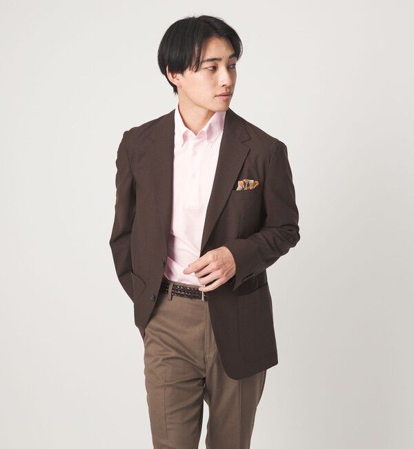 UNITED ARROWS green label relaxing「DUADRY clean バーズアイ ボタンダウン ビズポロ ポロシャツ -吸水速乾・抗菌-」|ポロシャツ|