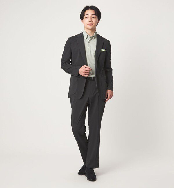 UNITED ARROWS green label relaxing「DUADRY clean バーズアイ ボタンダウン ビズポロ ポロシャツ -吸水速乾・抗菌-」|ポロシャツ|