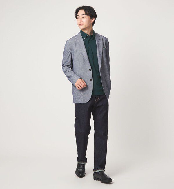 UNITED ARROWS green label relaxing「DUADRY clean バーズアイ ボタンダウン ビズポロ ポロシャツ -吸水速乾・抗菌-」|ポロシャツ|