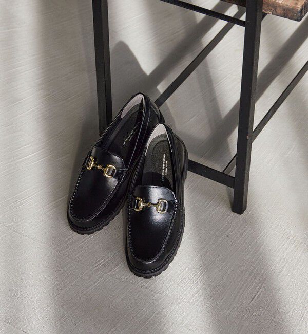 UNITED ARROWS green label relaxing「【結論シリーズ】クッショニーローファー ビット 撥水」|ローファー|BLACK