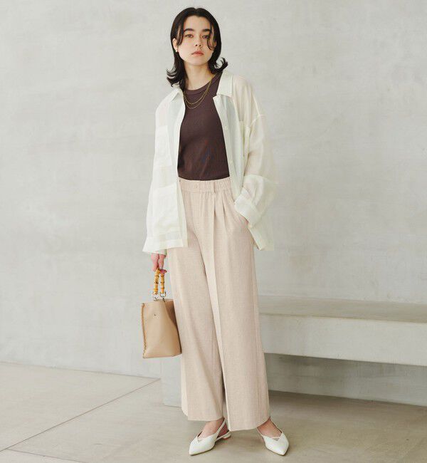 UNITED ARROWS green label relaxing「［size SHORT/TALLあり］ニーハイワイドパンツ」|その他|