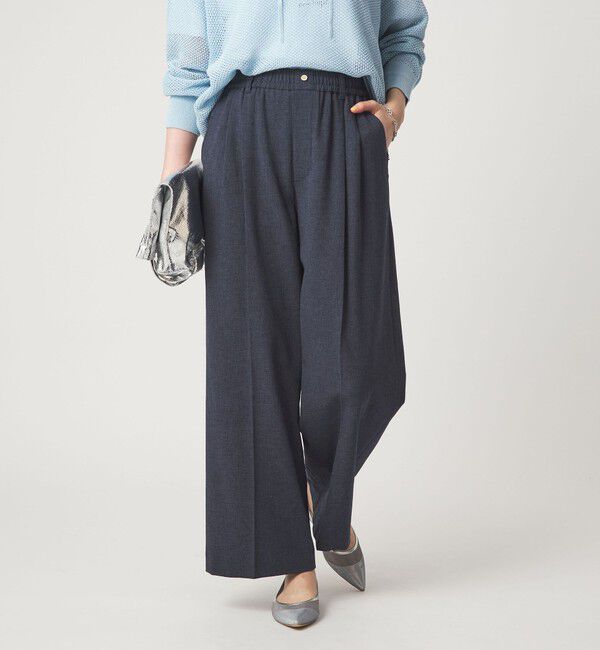 UNITED ARROWS green label relaxing「［size SHORT/TALLあり］ニーハイワイドパンツ」|その他|NAVY