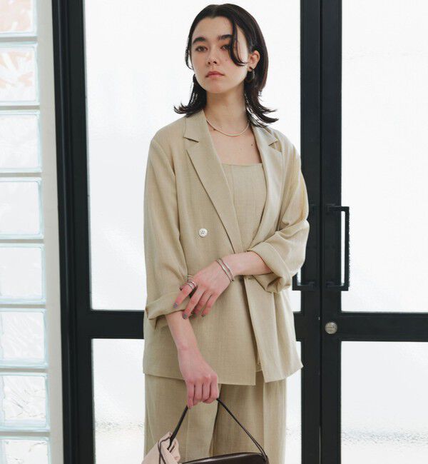 UNITED ARROWS green label relaxing「【結論シリーズ】シアーエアジャケット  マシンウォッシャブル 接触冷感 通気性」|テーラードジャケット|