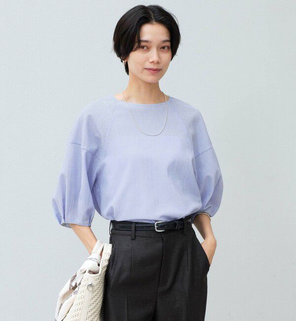 UNITED ARROWS green label relaxing「サッカー タックスリーブ プルオーバー カットソー」|Tシャツ・カットソー|LT.BLUE