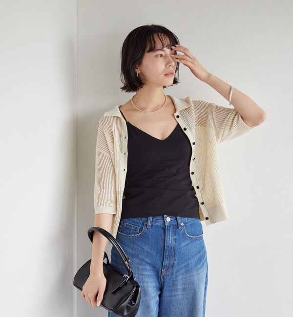 UNITED ARROWS green label relaxing「Vネックキャミソール / カップインナー」|キャミソール|