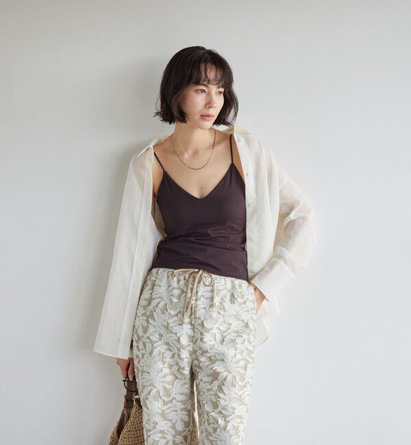 UNITED ARROWS green label relaxing「Vネックキャミソール / カップインナー」|キャミソール|