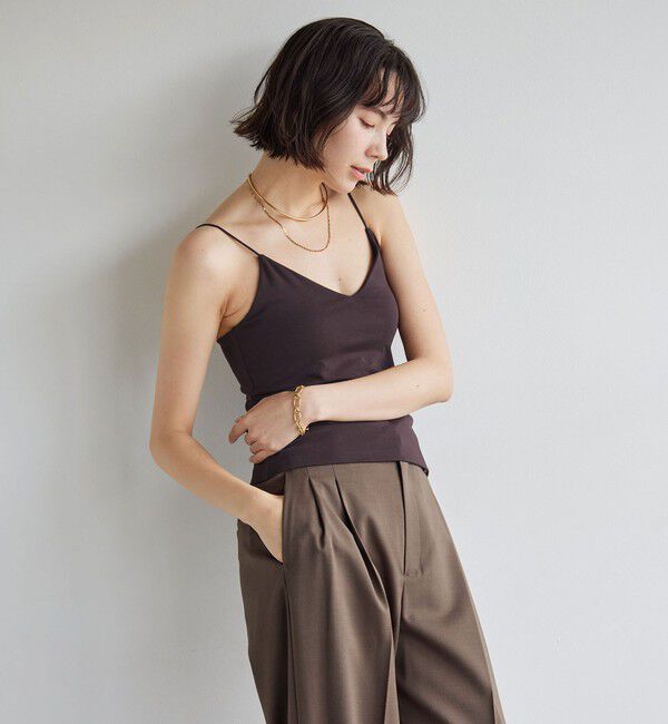 UNITED ARROWS green label relaxing「Vネックキャミソール / カップインナー」|キャミソール|