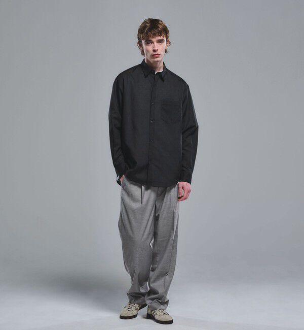 UNITED ARROWS green label relaxing「ラミー ミックス ジャストルーズ 長袖 シャツ」|シャツ・ブラウス|