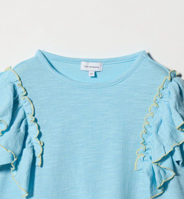 UNITED ARROWS green label relaxing「ショルダースリット フリルTシャツ / キッズ  140cm-160cm」|Tシャツ・カットソー|