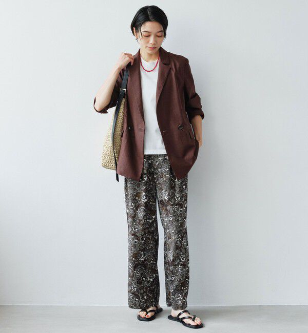 UNITED ARROWS green label relaxing「［size SHORTあり］ライト リネンライク ジャケット UVカット 通気性」|テーラードジャケット|