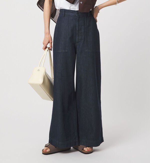 UNITED ARROWS green label relaxing「＜スタイリスト兵藤千尋さんコラボ＞ベイカー ライト デニム 接触冷感」|デニム|
