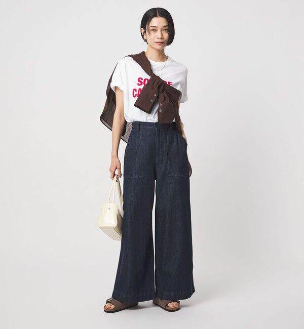 UNITED ARROWS green label relaxing「＜スタイリスト兵藤千尋さんコラボ＞ベイカー ライト デニム 接触冷感」|デニム|
