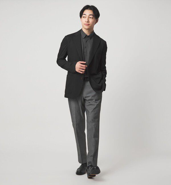 UNITED ARROWS green label relaxing「ポリエステル ジャージ カノコ 2B ジャケット -ウォッシャブル・ストレッチ・吸水速乾-」|テーラードジャケット|