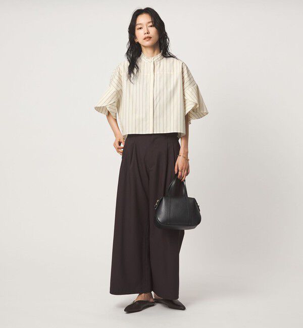UNITED ARROWS green label relaxing「フレアスリーブ ブラウス 接触冷感」|シャツ・ブラウス|