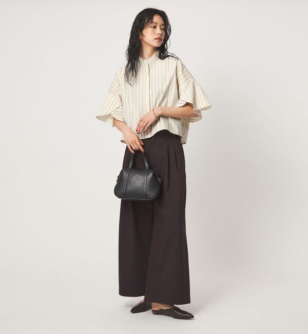 UNITED ARROWS green label relaxing「フレアスリーブ ブラウス 接触冷感」|シャツ・ブラウス|