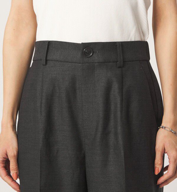 UNITED ARROWS green label relaxing「［size SHORT/TALLあり］リネンライク セミフレア パンツ 」|その他|