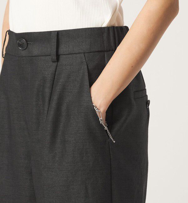 UNITED ARROWS green label relaxing「［size SHORT/TALLあり］リネンライク セミフレア パンツ 」|その他|
