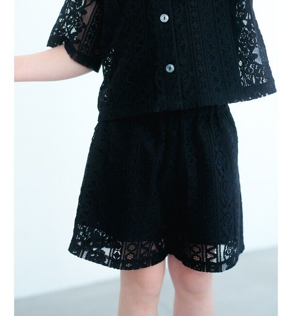 UNITED ARROWS green label relaxing「レース ショートパンツ / キッズ  100cm-130cm」|その他|BLACK
