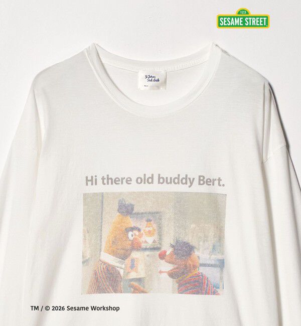 EMMEL REFINES「＜ST.JOHNS 3RD CLUB＞セサミストリート ロングスリーブ Tシャツ 1＜ Select by EMMEL REFINES ＞」|Tシャツ・カットソー|