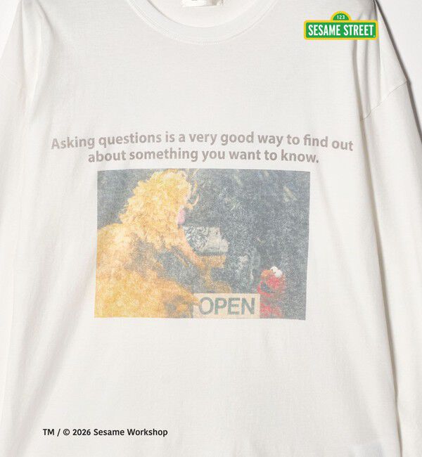 EMMEL REFINES「＜ST.JOHNS 3RD CLUB＞セサミストリート ロングスリーブ Tシャツ 2＜ Select by EMMEL REFINES ＞」|Tシャツ・カットソー|