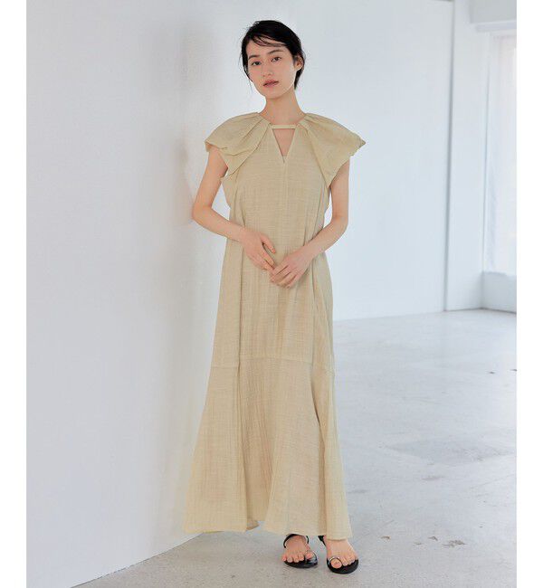 EMMEL REFINES「＜EMMEL REFINES＞EM タック＆パフスリーブ 2WAY ワンピース」|ワンピース|