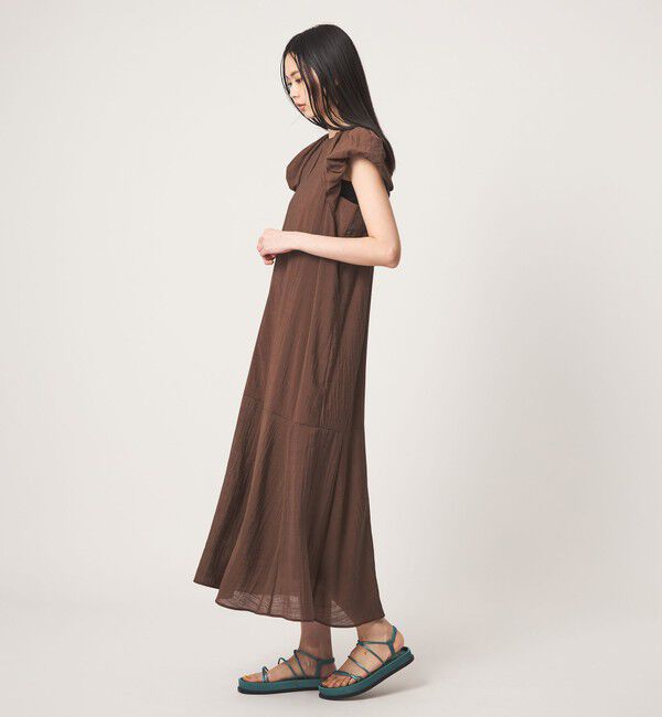 EMMEL REFINES「＜EMMEL REFINES＞EM タック＆パフスリーブ 2WAY ワンピース」|ワンピース|