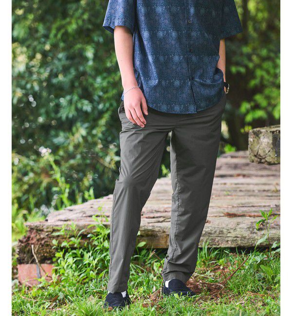 UNITED ARROWS green label relaxing「ナイロン ツイル オルマイ イージーパンツ  R2 -ストレッチ・接触冷感-」|その他|OLIVE