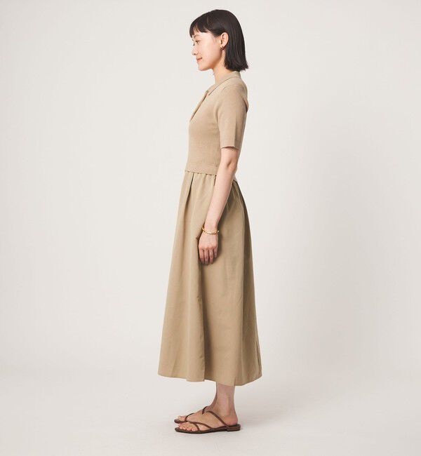UNITED ARROWS green label relaxing「エリツキ ドッキング ショートスリーブ ワンピース」|ワンピース|