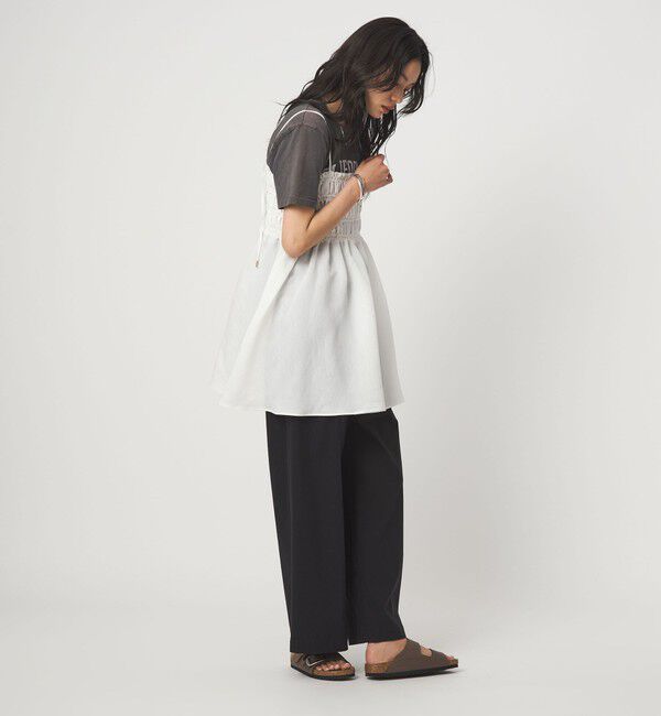 UNITED ARROWS green label relaxing「シャーリング チュニック キャミソール」|キャミソール|