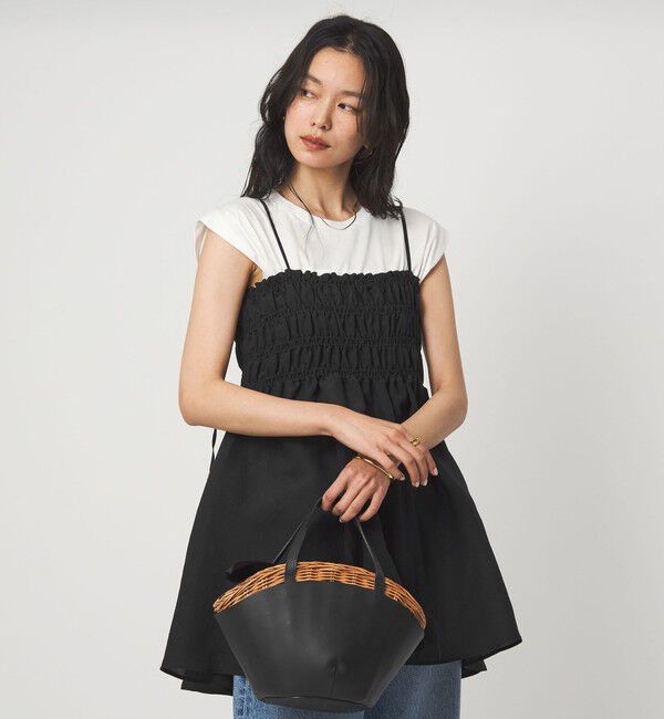 UNITED ARROWS green label relaxing「シャーリング チュニック キャミソール」|キャミソール|