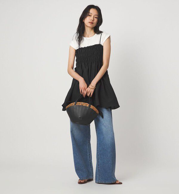 UNITED ARROWS green label relaxing「シャーリング チュニック キャミソール」|キャミソール|