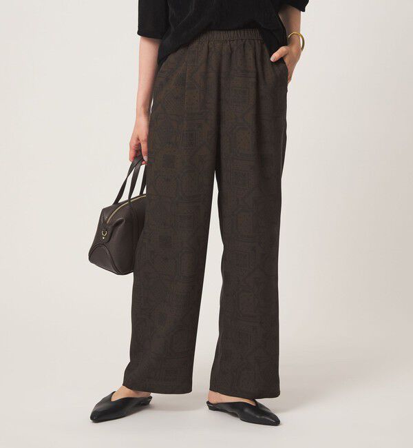 UNITED ARROWS green label relaxing「スカーフプリント パンツ」|その他|その他1