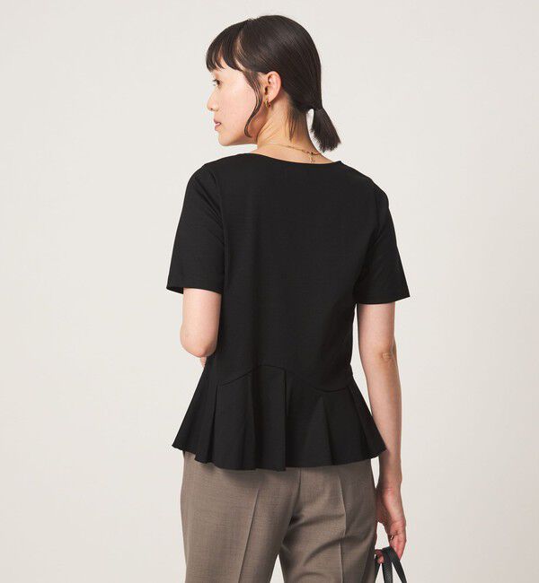 UNITED ARROWS green label relaxing「スムース イレヘム ペプラム カットソー 接触冷感」|Tシャツ・カットソー|
