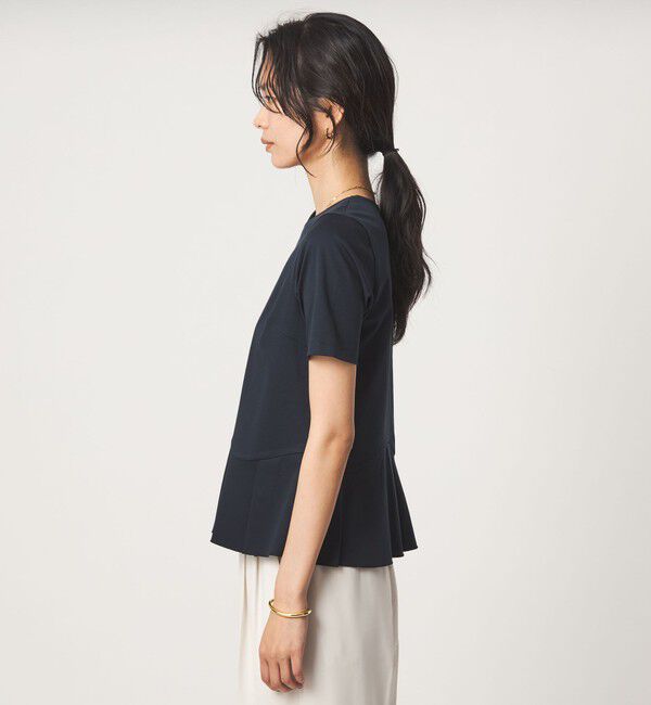 UNITED ARROWS green label relaxing「スムース イレヘム ペプラム カットソー 接触冷感」|Tシャツ・カットソー|