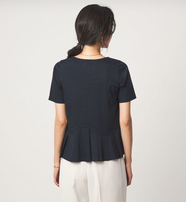 UNITED ARROWS green label relaxing「スムース イレヘム ペプラム カットソー 接触冷感」|Tシャツ・カットソー|
