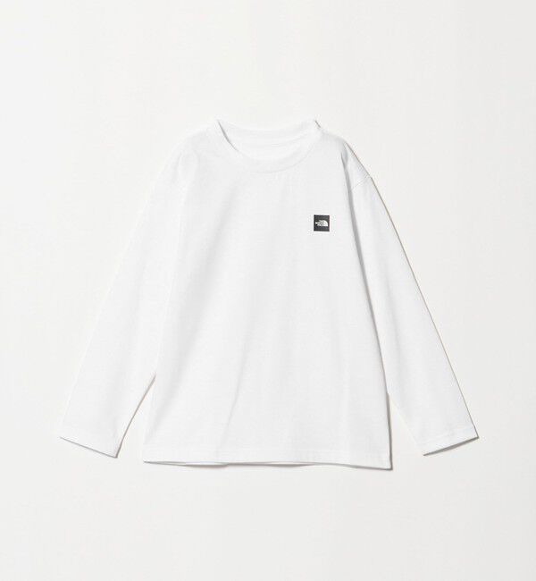 UNITED ARROWS green label relaxing「【WEB限定】＜THE NORTH FACE＞ ボックス ロゴ ロングスリーブ Tシャツ / キッズ 130cm-160cm」|Tシャツ・カットソー|WHITE