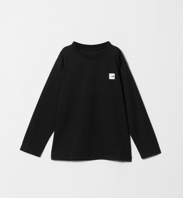 UNITED ARROWS green label relaxing「【WEB限定】＜THE NORTH FACE＞ ボックス ロゴ ロングスリーブ Tシャツ / キッズ 130cm-160cm」|Tシャツ・カットソー|BLACK