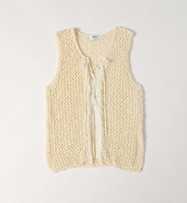 UNITED ARROWS green label relaxing「＜SEASONAL COLLECTION＞フリンジ ニット ジレ」|ニット・セーター|