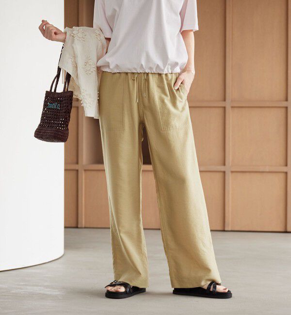 BEAUTY&YOUTH UNITED ARROWS「ツイルパッチポケットイージーパンツ ウォッシャブル」|その他|BEIGE