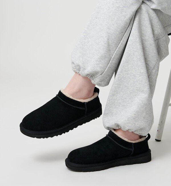 BEAUTY&YOUTH UNITED ARROWS「＜UGG＞クラシック マイクロ ショートブーツ/スリッポン」|ショートブーツ|BLACK