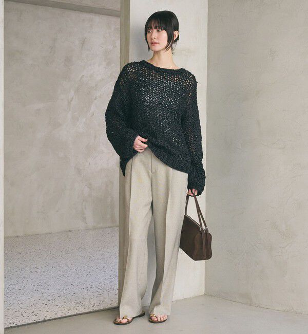 BEAUTY&YOUTH UNITED ARROWS「リネンライク ワイドストレートパンツ ウォッシャブル」|その他|