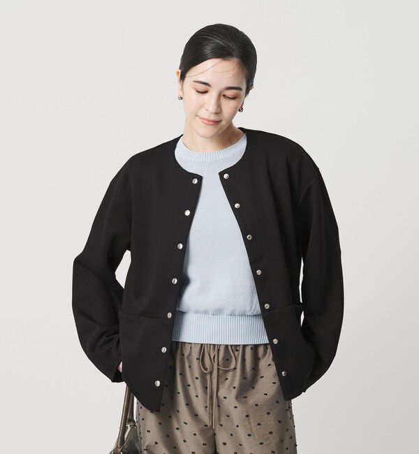 BEAUTY&YOUTH UNITED ARROWS「【WEB限定】エアリーポンチ スナップボタンカーディガン」|カーディガン|