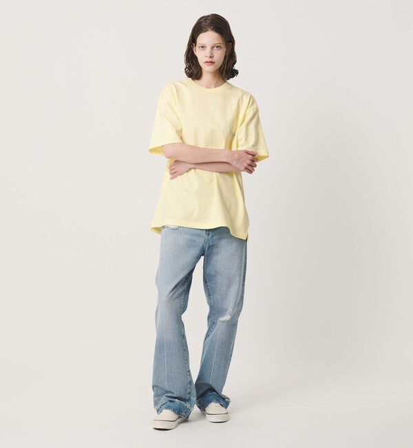 California General Store「＜CGS.＞オーガニック コットン クルーネック ロゴ Tシャツ」|Tシャツ・カットソー|