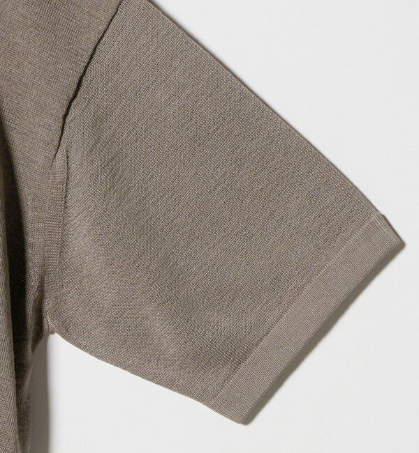 BEAUTY&YOUTH UNITED ARROWS「シャイン ギマ スキッパー ポロニット ウォッシャブル」|ニット・セーター|