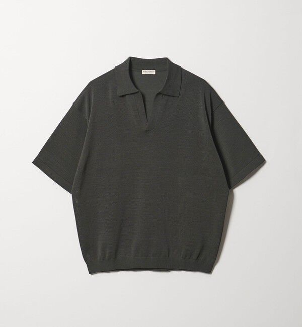 BEAUTY&YOUTH UNITED ARROWS「シャイン ギマ スキッパー ポロニット ウォッシャブル」|ニット・セーター|